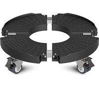 WELDUN Chariot pour Plantes Ø 40-57 cm, Planche à roulettes capacité de Charge 200 kg, Soucoupe, Pot de Fleurs avec roulettes pivotantes verrouillables, pour extérieur, intérieur, 1 Paquet