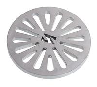 WELL GRILL Grille ronde de 18 cm de diamètre - Pour de nombreux fours, cheminées et poêles - En acier massif - Épaisseur : 0,8 cm - Ne se déforme pas facilement