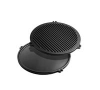 WELL GRILL Plaque réversible en fonte pour barbecue Campingaz - 400 CV - 400R - Pièces de rechange - Grille ronde pour réchaud de camping Campingaz - Barbecue à gaz