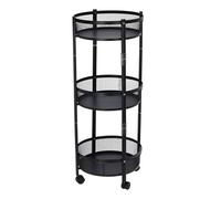 Well Home Chariot de Cuisine Pliable avec roulettes Ø37 x 88 cm
