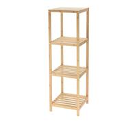 Well Home Étagère de Rangement en Bambou avec 4 Niveaux H.110 cm