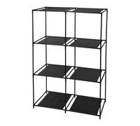 Well Home Étagère modulaire à 6 Compartiments Organiseur en Tissu et Fer Dimensions : 59,5 x 30 x 88 cm