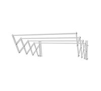 Well Home Étendoir Murale Extensible en métal 60 cm x 3 m