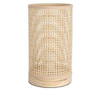 WELL HOME - Lampe de table avec abat-jour en bambou Ø13x23cm