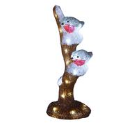 Well Home Lampe décorative en Forme d'oiseaux sur Arbre avec 30 LED Blanches