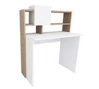 WELL HOME MOBILIARIO & DECORACIÓN Bureau, 8 x 93,6 x 60 cm Blanc/chêne Saphir, 117,8x93,6x60