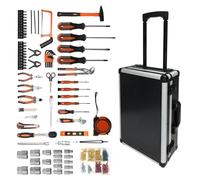 WELL HOME MOBILIARIO & DECORACIÓN Chariot à outils avec 88 pièces - Aluminium et acier, poignée en acier, roues de transport