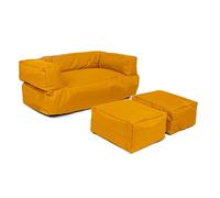 WELL HOME MOBILIARIO & DECORACIÓN Fauteuil 2 pl + Pouf Enfant Orange