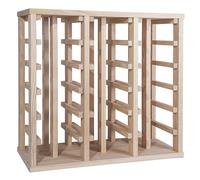 WELL HOME MOBILIARIO & DECORACIÓN Porte-Bouteilles en Bois de pin avec 36 étagères Non Vernies H, 66 cm (ancho) x 31,5 cm (Fondo) x 61 cm (Alto)