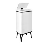 WELL HOME MOBILIARIO & DECORACIÓN Poubelle intelligente avec ouverture automatique ou contact manuel de 50 l, 35,5 x 26 x 83,5 cm, couleur blanche.
