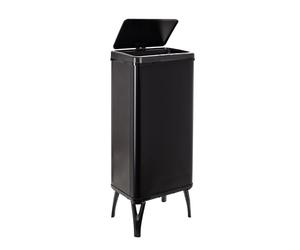 WELL HOME MOBILIARIO & DECORACIÓN Poubelle intelligente avec ouverture automatique ou contact manuel de 60 l, 35,5 x 26 x 95,5 cm, couleur noire.