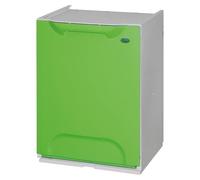 WELL HOME MOBILIARIO & DECORACIÓN Poubelle recyclage en polypropylène de couleur verte, réservoir 20 l