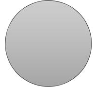 Well Home Round Mirror Ø55cm With Black Metal Frame And 2 Hooks