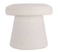 Well Home Tabouret Champignon Repose-Pieds Blanc Ø43 x 38 cm