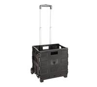 Well Home Trolley en Aluminium avec boîte Pliante Noire