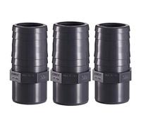 Well2wellness 107031 Lot de 3 embouts octogonaux en PVC pour tuyau de pression avec raccord adhésif 2 x 50 mm