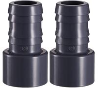Well2wellness 107032 Lot de 2 embouts de tuyau de pression en PVC avec raccord adhésif 50 x 38 mm