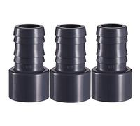 Well2wellness 107032 Lot de 3 embouts de tuyau de pression en PVC avec raccord adhésif 50 x 38 mm