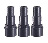 Well2wellness 107033 Lot de 3 embouts octogonaux en PVC pour tuyau de pression avec raccord adhésif 50 x 38 x 32 mm