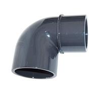 well2wellness Angle Coude Raccord en PVC 90 ° réduit 63 x 63/50 mm