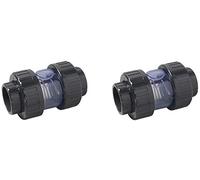 Well2wellness Lot de 2 clapets anti-retour en PVC Transparent 50 mm
