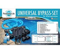 well2wellness® Pool Bypass Set Universal pour Pompes à Chaleur, Chauffage des piscines et Chauffage Solaire