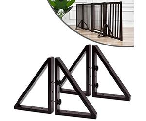 Welland Lot de 2 pieds de support triangulaire espresso Triangle Support Feet