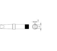 Weller 4PTH7-1 Panne de fer à souder forme pointue Taille de la panne 0.8 mm Contenu 1 pc(s)