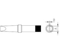 Weller 4PTH7-1 Panne de fer à souder forme pointue Taille de la panne 0.8 mm Longueur de la panne 35 mm Contenu 1 pc(s)