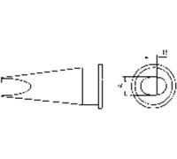 Weller LHT-D Panne de fer à souder forme plate Taille de la panne 4.7 mm Contenu 1 pc(s)