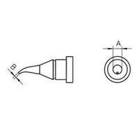 Weller LT-1X Panne de fer à souder forme ronde, coudée Taille de la panne 0.4 mm Contenu G