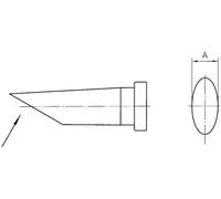 Weller LT-BB Panne de fer à souder forme ronde, bideautée Taille de la panne 2.4 mm Contenu 1 pc(s)