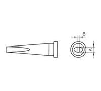 Weller LT-M Panne de fer à souder forme de burin, longue Taille de la panne 3.2 mm Contenu 1 pc(s)