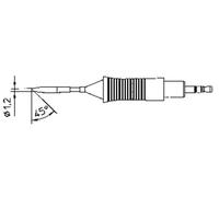 Weller RTM 012 B Panne de fer à souder forme ronde, biseautée 45° Taille de la panne 1.2 mm Contenu 1 pc(s)