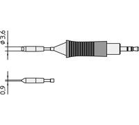 Weller RTM 036 S Panne de fer à souder forme de burin, droite Taille de la panne 3.7 mm Contenu 1 pc(s)