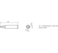 Weller Panne pour fer à souder XT-A – forme burin 1,6 mm, longueur 37 mm – 1 pc(s)