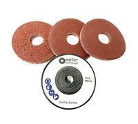 WELLERWERKZEUGE Lot de disques abrasifs Velcro pour meuleuse d'angle sans fil 10,8 V 12 V Bosch GWS Gerner BTI Würth