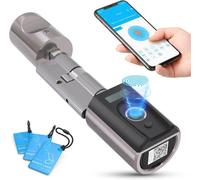 WELOCK Serrure Connectée, serrure biometrique, serrure empreinte digitale, Carte, WiFi, APP, Pour portes de 50 à 100 mm d'épaisseur