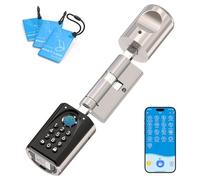 WELOCK ToucA51 Pro Serrure Connectée Empreinte Digitale,Serrure à Code APP | Serrure empreinte digitale avec RFID Carte et WiFi,Cylindre Connecté 40×30 pour porte 50-100mm,Facile à installer,Smart Lock