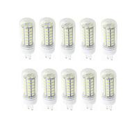 WELSUN Basse Tension G9 Ampoule LED 12V 24V, No Flicker 6W équivalent à 40W Ampoules halogènes, 400-450LM, G9 d'économie d'énergie Ampoules, 10-Pack Couleur : Blanc Chaud)