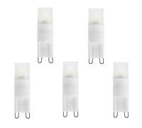 WELSUN Mini G9 Ampoule LED 2W (5 Paquet), Ampoules en céramique G9 équivalentes à 20W Ampoules halogènes G9 Ampoules 220V for l'application d'éclairage Domestique (Couleur : Blanc Chaud)