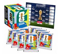 Weltmeisterschaft 2026 Sticker Set für Fußball Sammler – inkl. Spielplan & Panini Sticker WM (100 Tüten / 700 Sticker Einzeltüten)