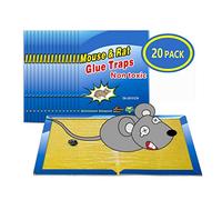 Wemk Piège à Souris Pièges à Rats, 20 Plaques Collantes Souris, Plaques de glu Anti Souris Anti Rat - Grande Taille, 20.2 x 30.5 cm