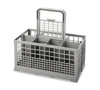 wenco Panier pour lave-vaisselle compatible avec la plupart des lave-vaisselle - Panier à couverts pour lave-vaisselle - Poignée amovible - Couvercle en grille pliable - Dimensions avec poignée : 23,7