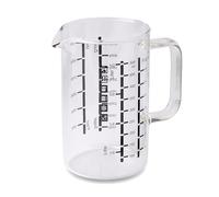 wenco Verre doseur 500 ml - Pichet doseur avec deux échelles et différentes unités de mesure, transparent, résistant à la chaleur, idéal pour mesurer avec précision les liquides et les ingrédients