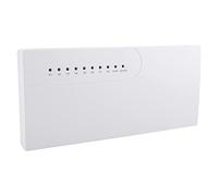Wengart Centre de Câblage pour Plancher Chauffant Hydraulique - 8 Zones - 230V - Temporisation Réglable (30s-120s) pour Pompe et Chaudière - Concentrateur pour Thermostats et Actionneurs - WG525