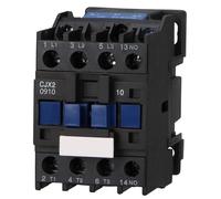 Wengart Contacteur AC CJX2-0910 Bobine Basse Tension 24V AC Courant Nominal 9A (4kW AC-3) Contact Auxiliaire 1NO (Normalement Ouvert) Montage Rail DIN 35mm Pour Automatisme et Pilotage de Pompe