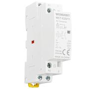 Wengart Contacteur CC (Courant Continu) 25A - Bobine 12V DC - Configuration 1NO + 1NC - Largeur 18mm (1 Module DIN) - Ultra Silencieux pour Camping-car, Solaire et Nautisme - WCT-E25