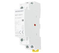 Wengart Contacteur Modulaire 20A - Bobine AC 24V (Basse Tension) - Configuration 1NO + 1NC - Largeur 18mm (1 Module) - Conception Silencieuse pour Tableau Électrique - WCT-20