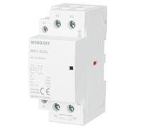 Wengart Contacteur Modulaire 32A - Bobine Basse Tension AC 24V - 2NC (2 Contacts Normalement Fermés) - Idéal pour Délestage Énergétique et Sécurité Positive - Largeur 36mm (2 Modules) - WCT-32